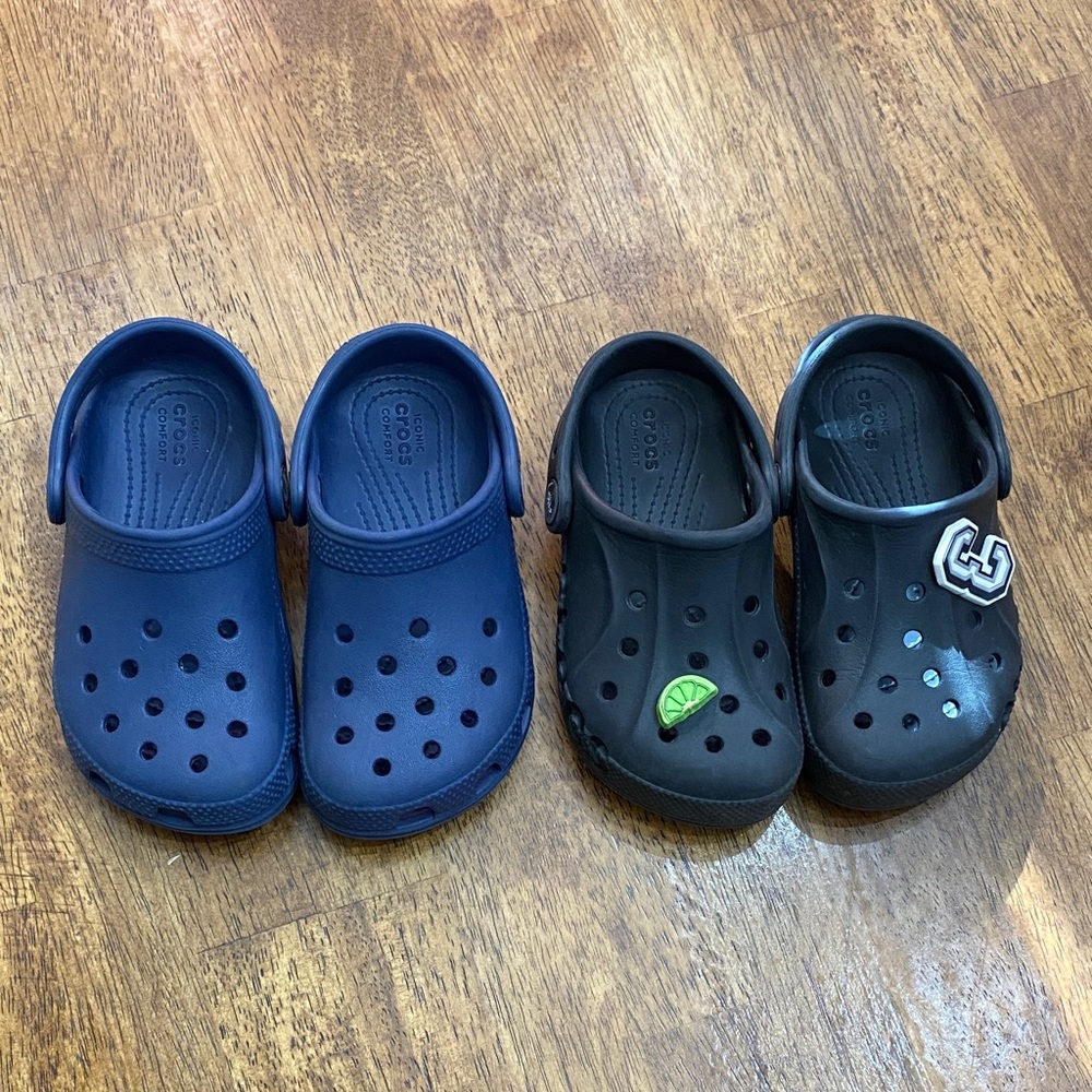 CROCS Kids Water Shoes - Blue and Black